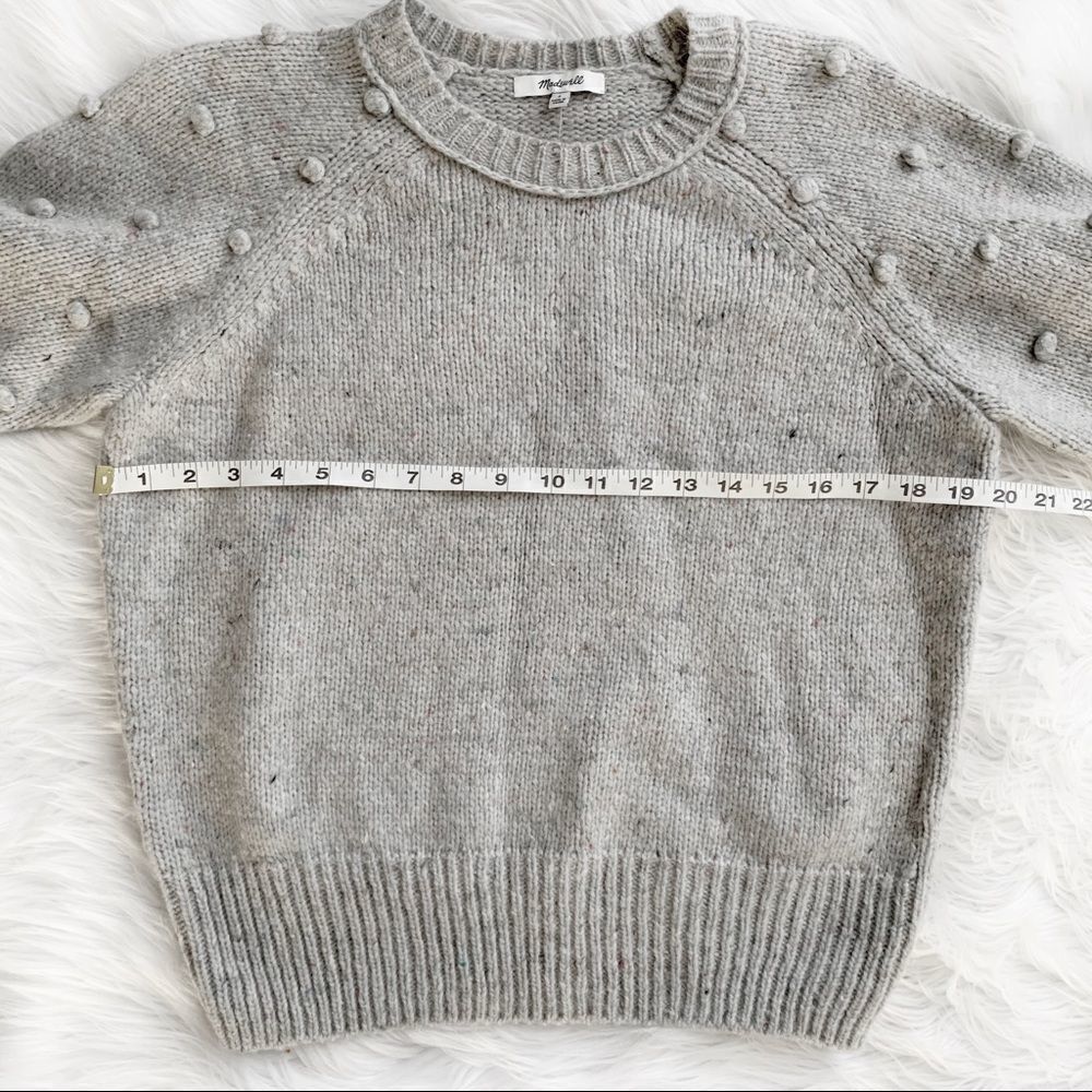 MADEWELL Janey Bobble Sleeve Pullover Sweater! - Picture 4 of 9